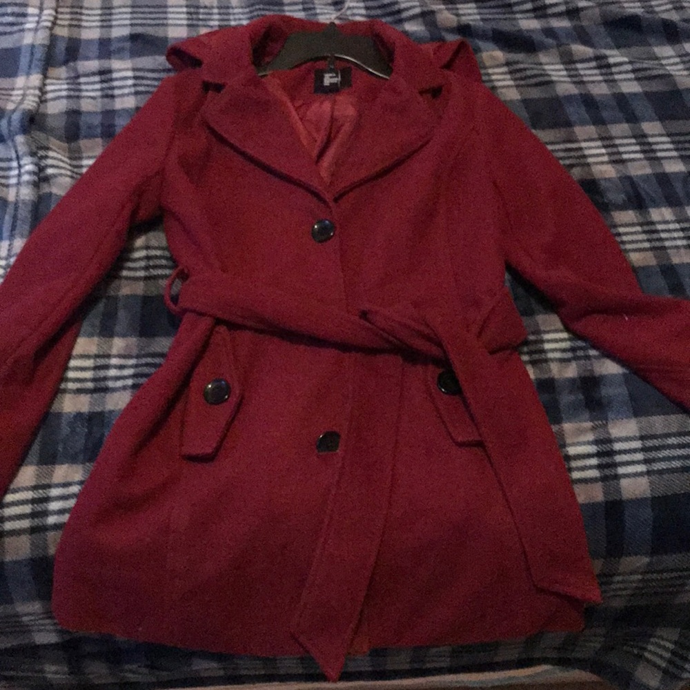 Forever 21 Winter Jacket - Burgundy